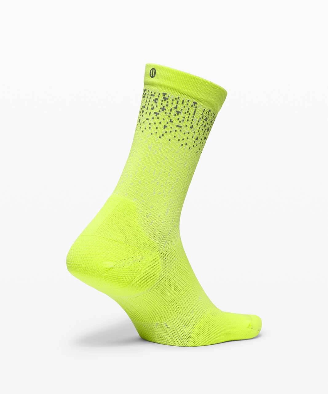 Lululemon Power Stride Crew Sock *Reflective - Highlight Yellow (First Release)