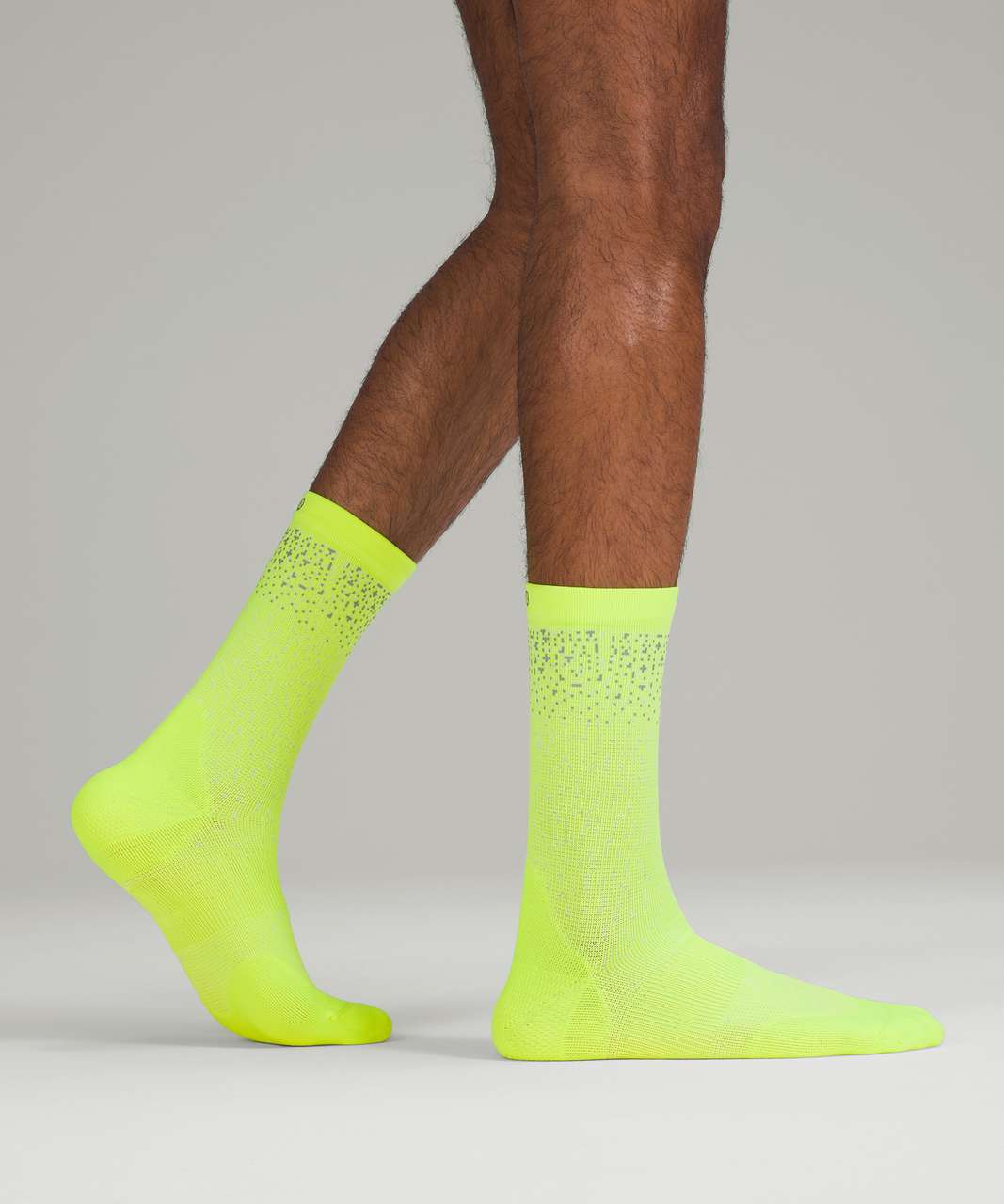 Lululemon Power Stride Crew Sock *Reflective - Highlight Yellow (First Release)