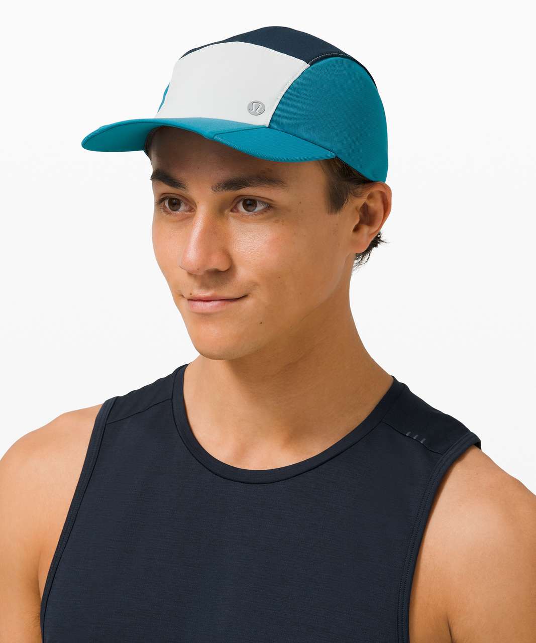 Lululemon Fast and Free Mens Run Hat Elite - Hawaiian Blue / Vapor / True Navy