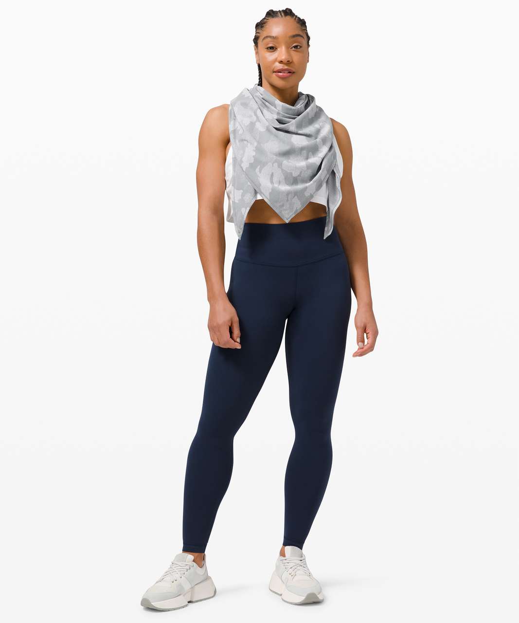 Lululemon All You Need Scarf - Heritage Speckle Camo Jacquard Rhino Grey Starlight