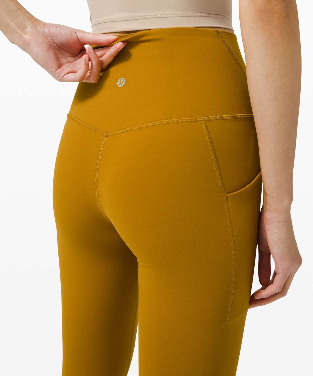 Lululemon Lululemon Power Thru High-Rise Tight 25 0 Gold Spice