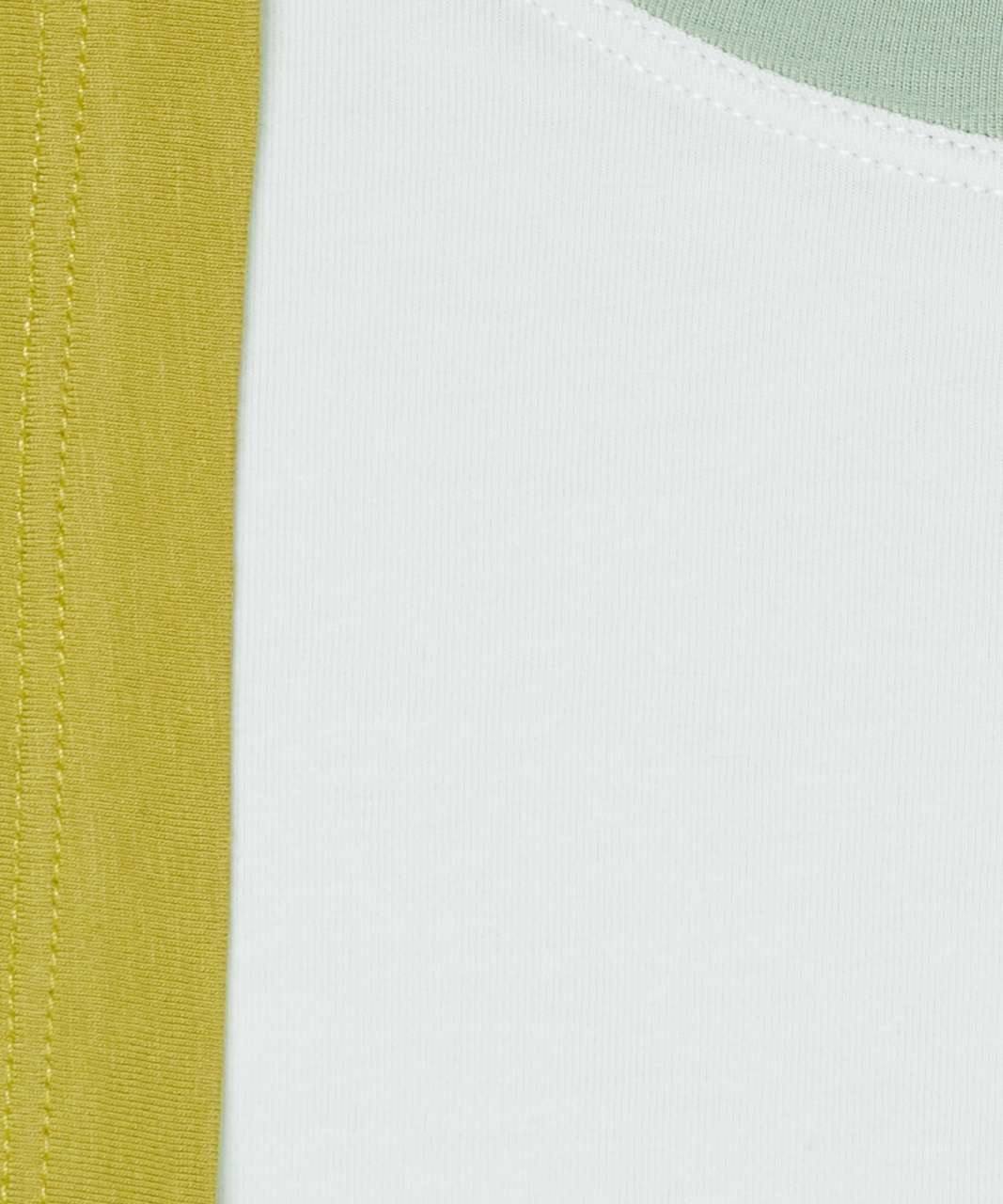 Lululemon Cates Tee - Ocean Mist / Golden Lime / Palm Court