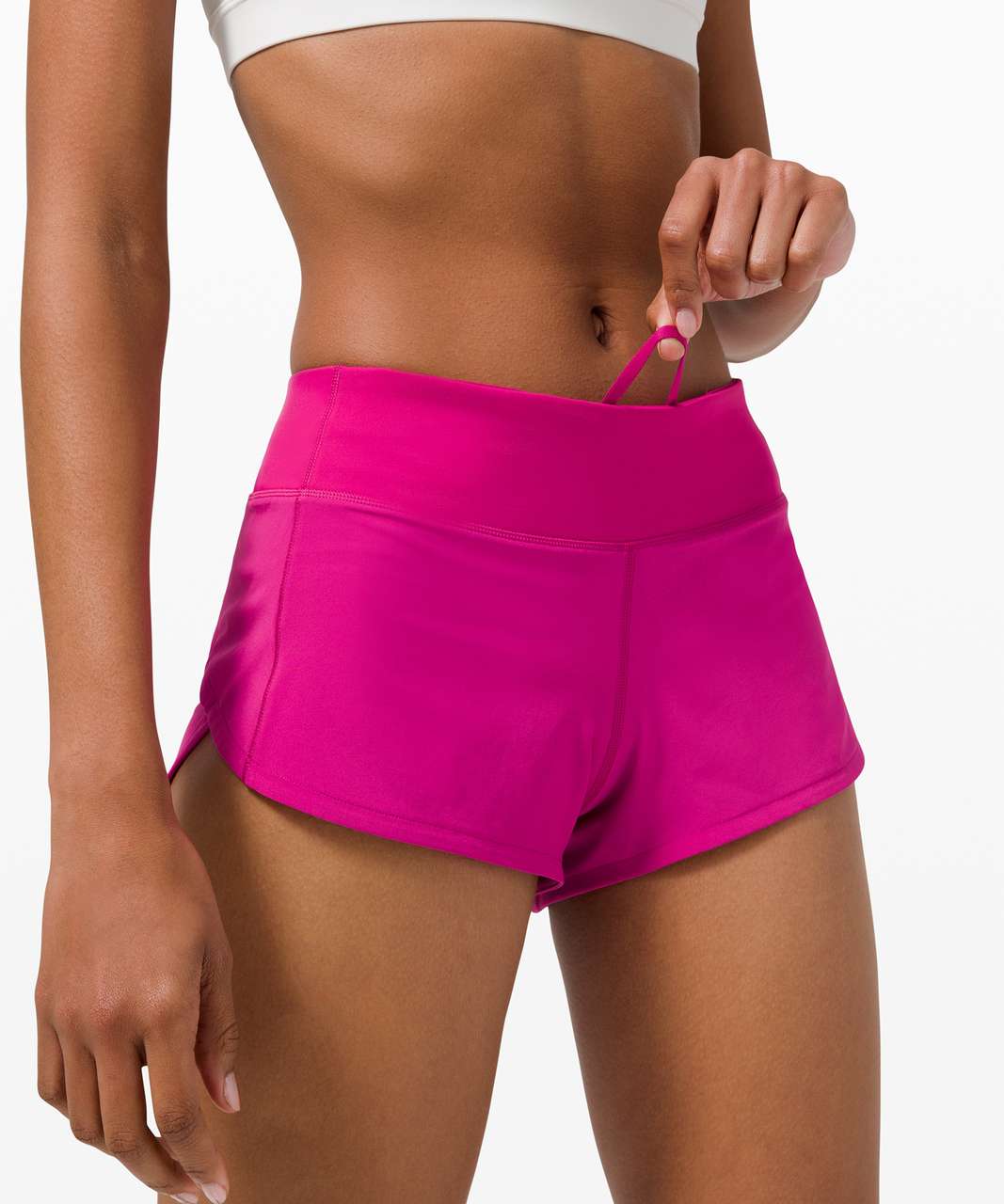 Lululemon Speed Up Low-rise Lined Shorts 2.5 In Ripened Raspberry