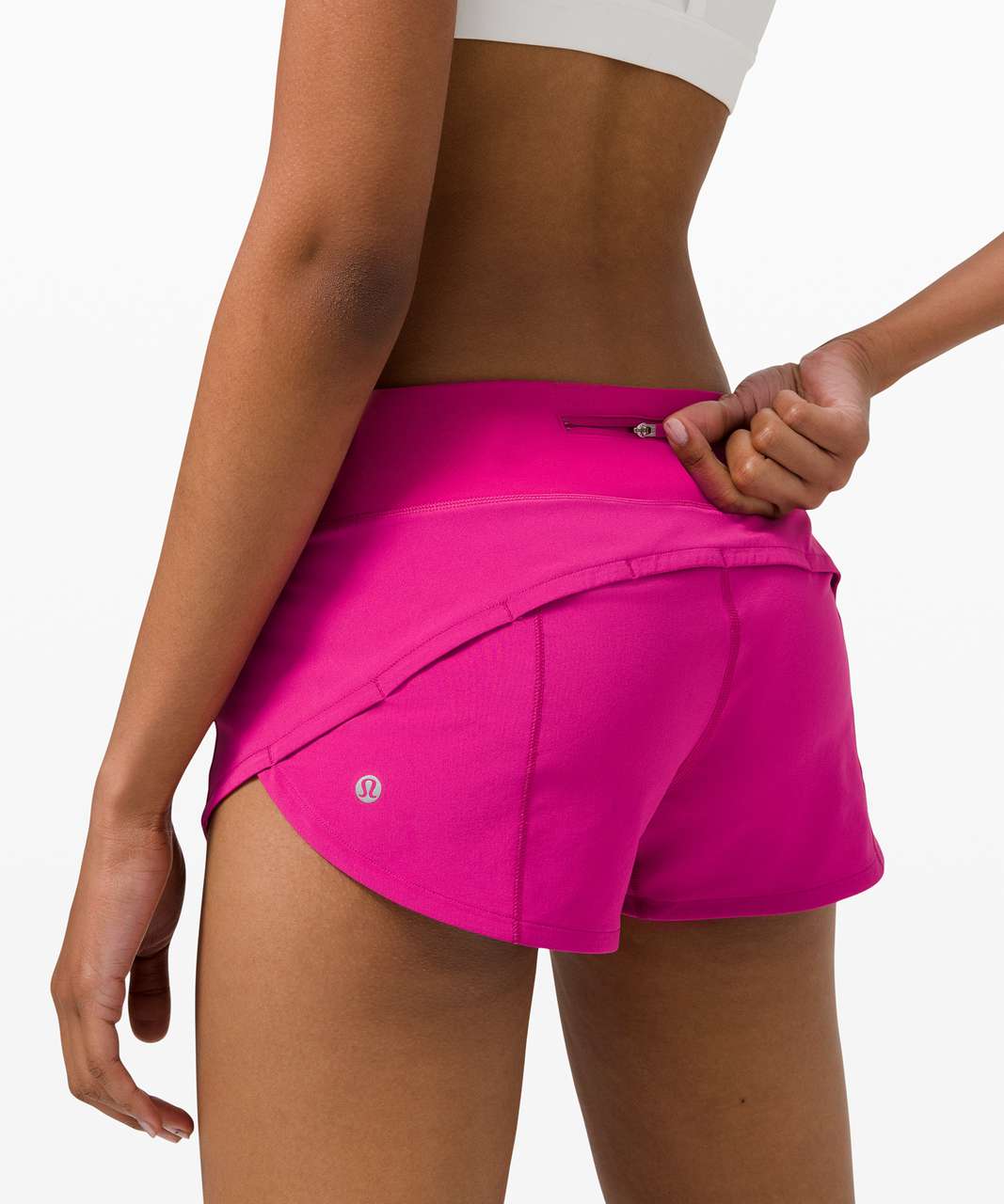 NEW LULULEMON Speed Up 4 Short 2 TALL Ripened Raspberry