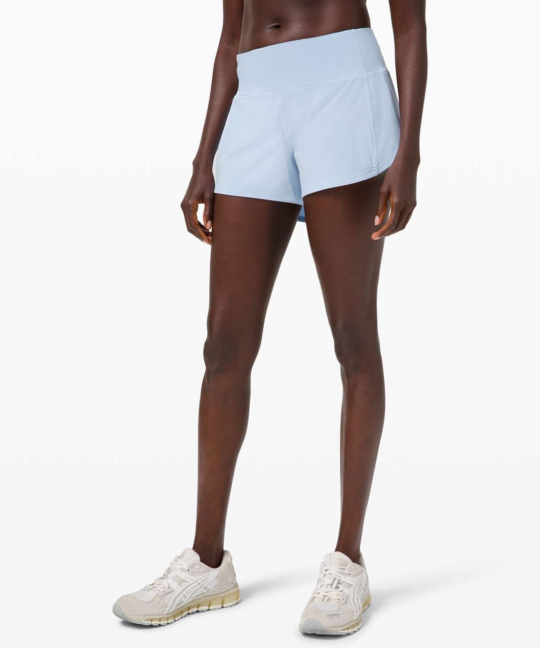 Lululemon Speed Up Short Long *4 Updated Fit - Blue Linen - lulu fanatics