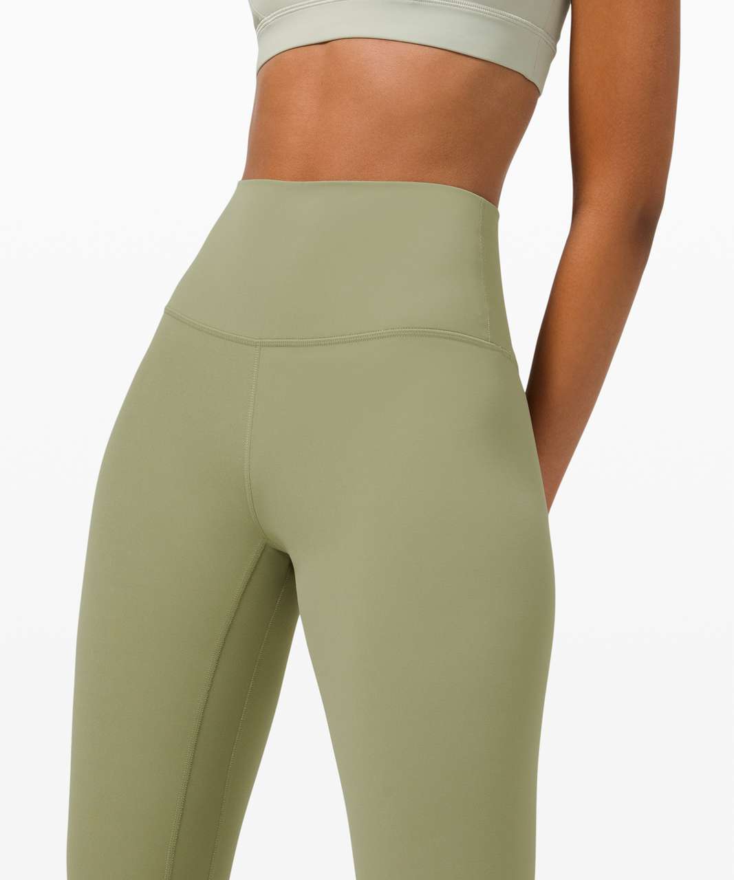 LULULEMON ALIGN RIBBED HR pant 28 green size 6 (UK size 10) £45.00 -  PicClick UK