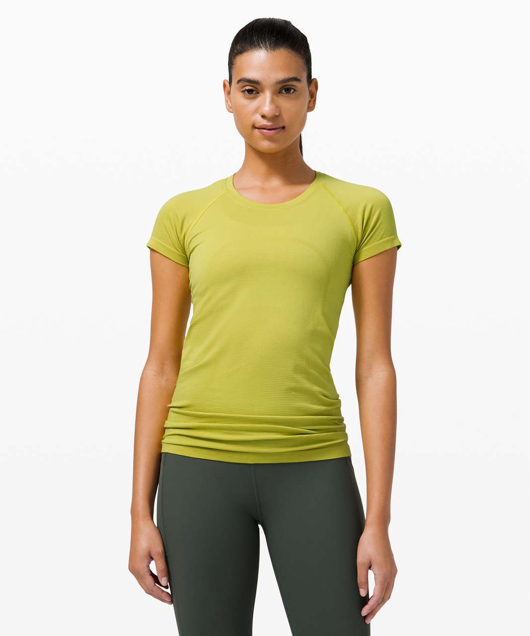 Lululemon Swiftly Tech Short Sleeve 2.0 - Yellow Pear / Yellow Pear ...