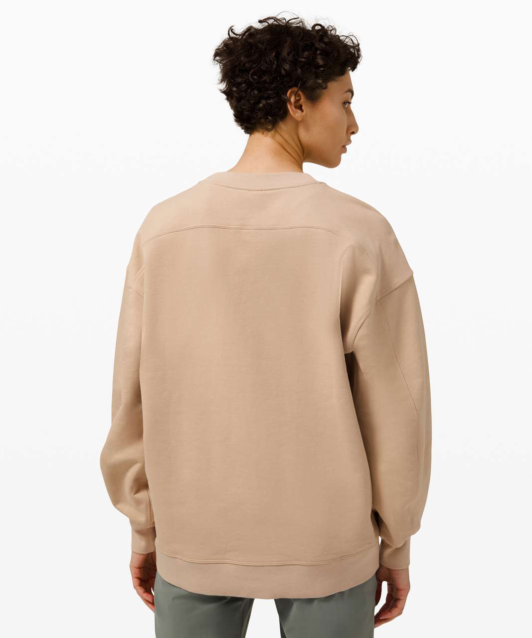 Lululemon Perfectly Oversized Crew - Cafe Au Lait - lulu fanatics