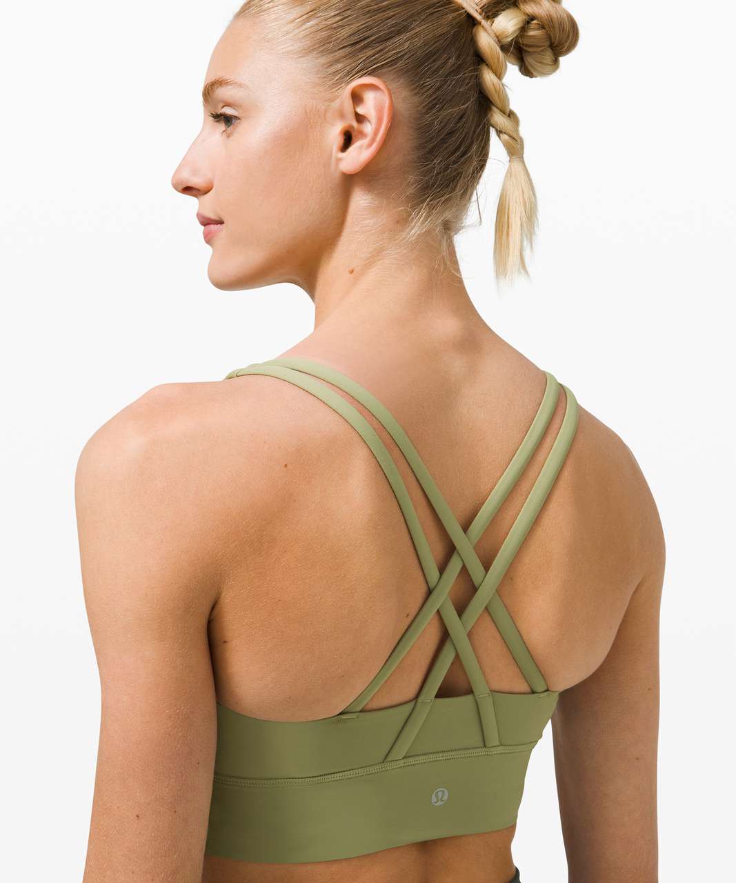 Lululemon ENERGY BRA LONG LINE ISMI Light Green SZ 6 NWT Rare New $58