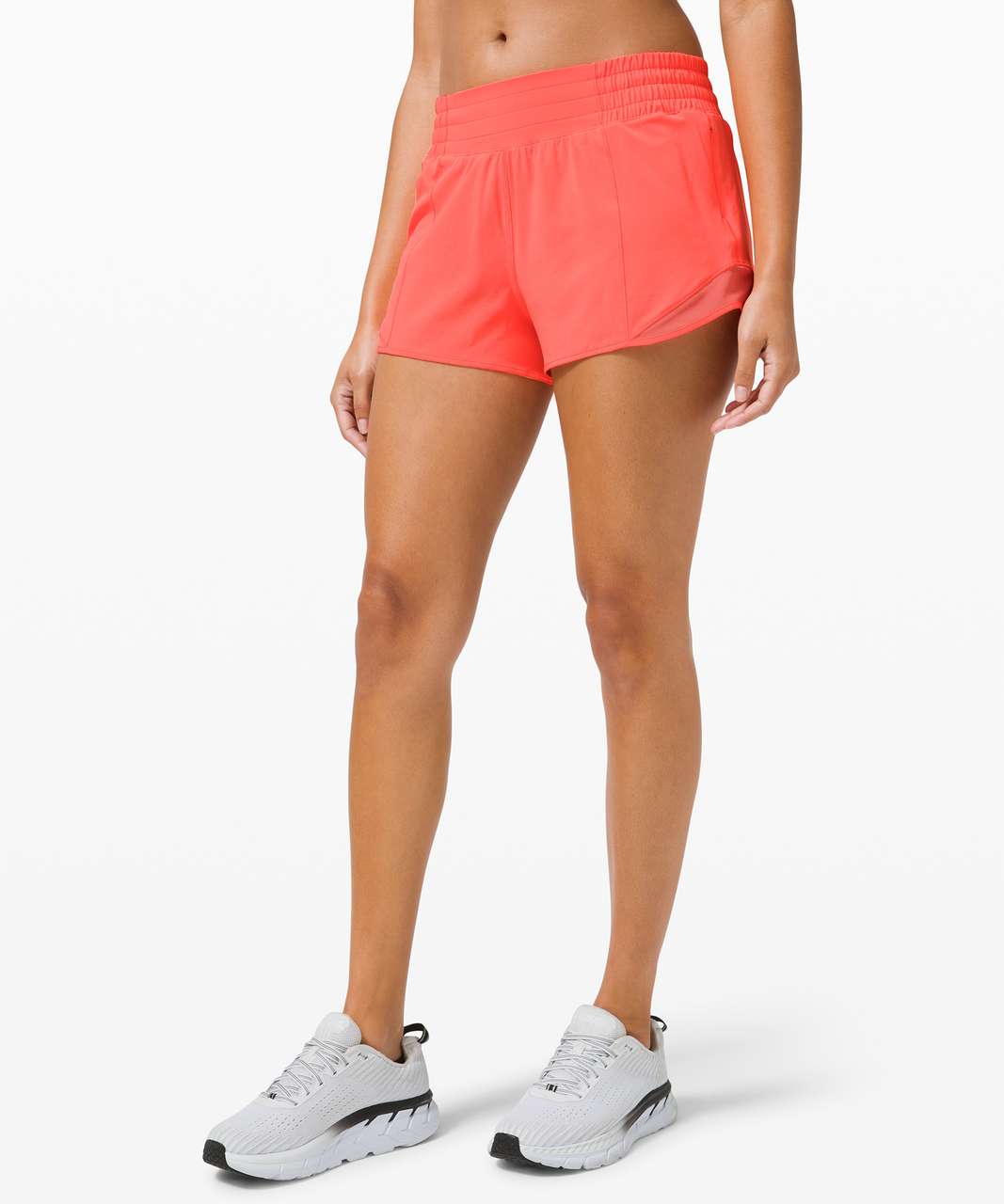 Lululemon Hotty Hot High-Rise Lined Short 4 - Bone - lulu fanatics