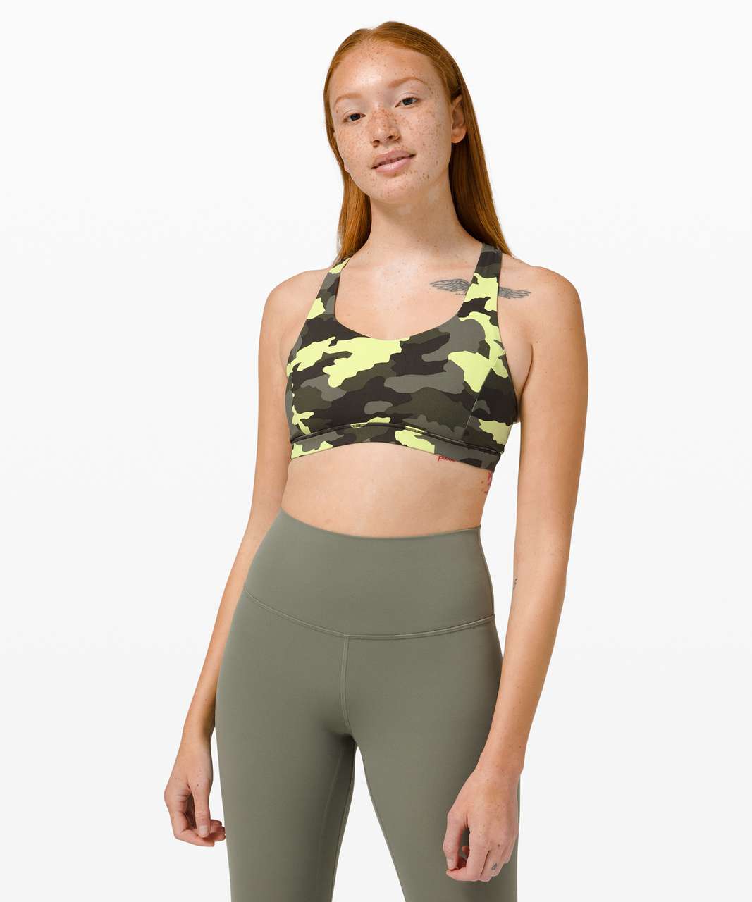 Lululemon Free To Be Serene Bra *Light Support, C/D Cup - Heritage 365 Camo Crispin Green Multi