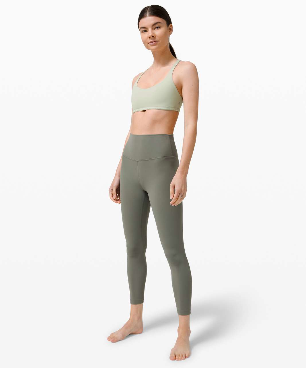 Lululemon Free to Be Bra - Wild *Light Support, A/B Cup - Green Fern - lulu  fanatics