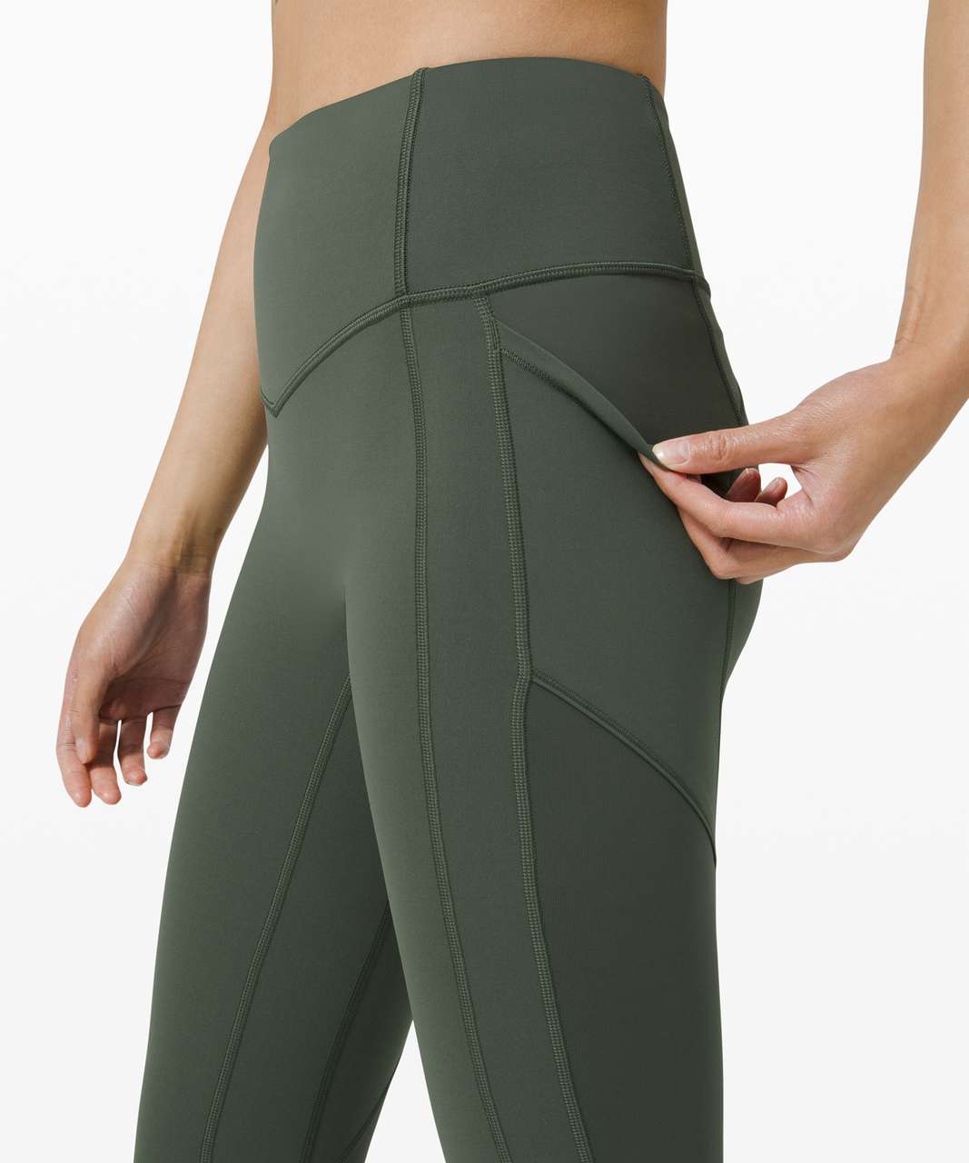 Lululemon All The Right Places Crop *23" - Smoked Spruce