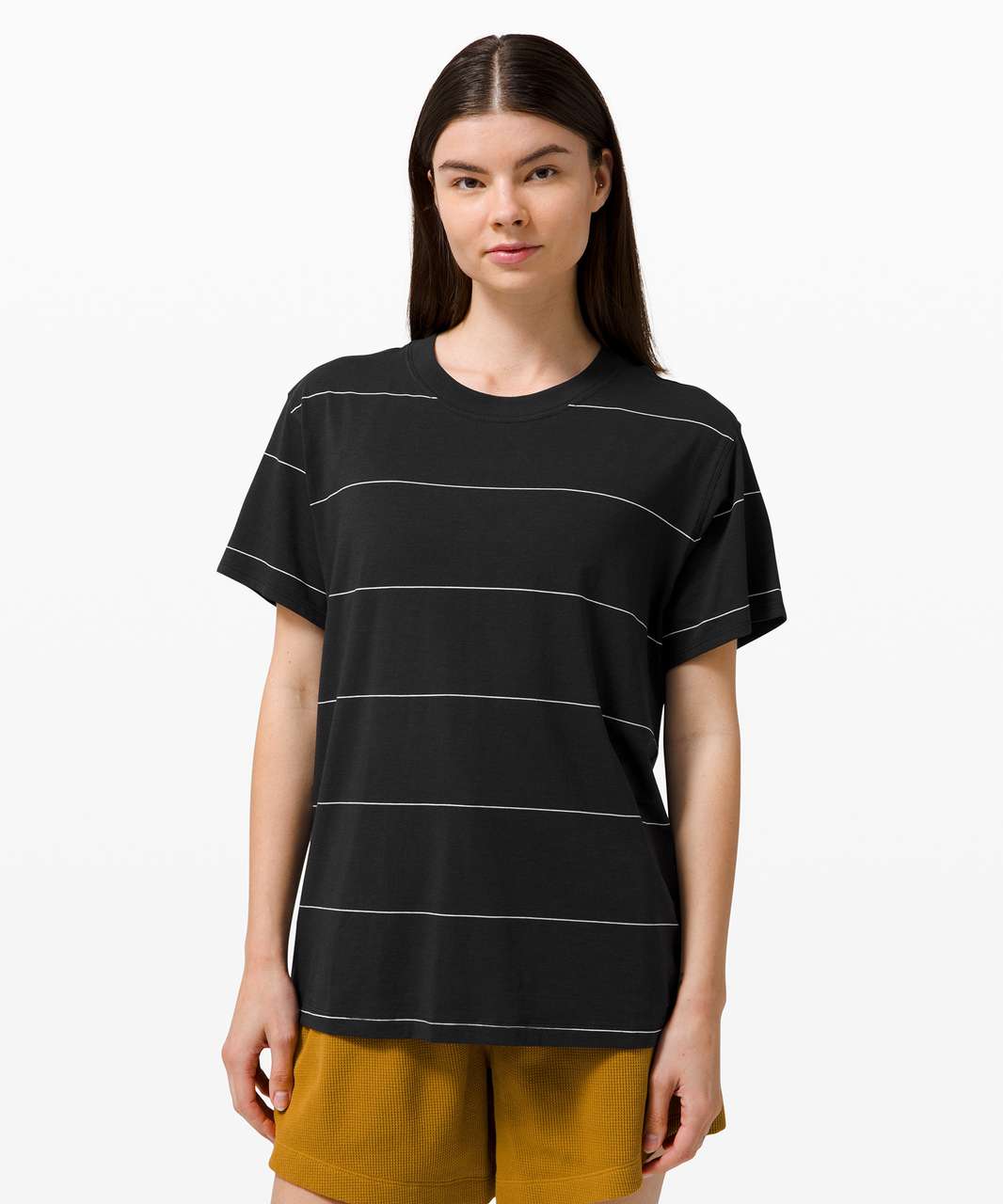 Lululemon All Yours Tee - Sup Stripe Black White