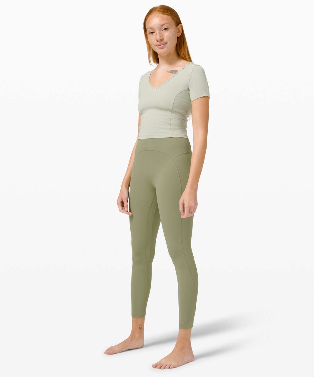 lululemon nwt nulu align Unlimit High-Rise Tight 25 leggings bronze green 4