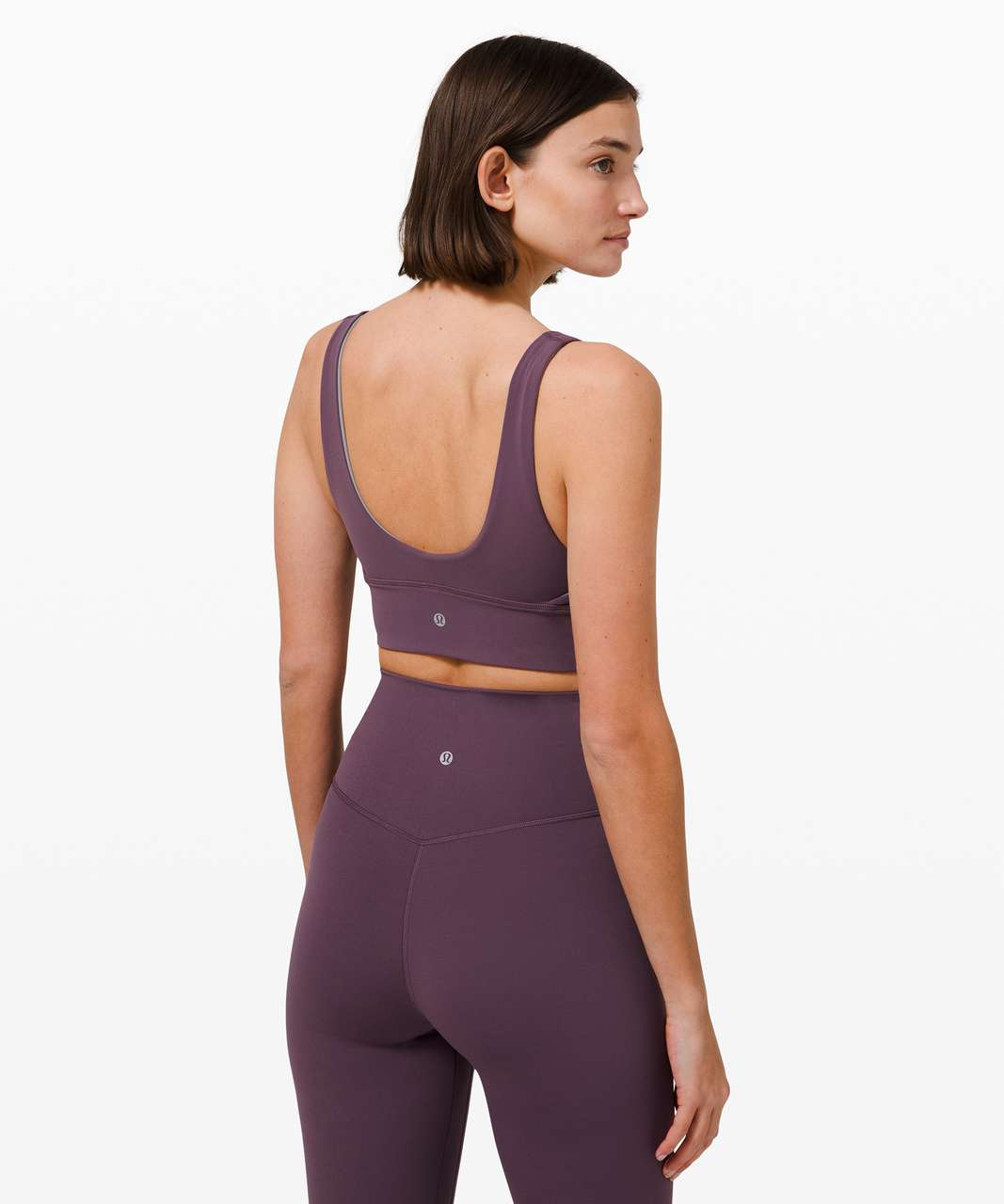 Lululemon Align Reversible Bra *Light Support, A/B Cups - Grape Thistle /  Rhino Grey - lulu fanatics