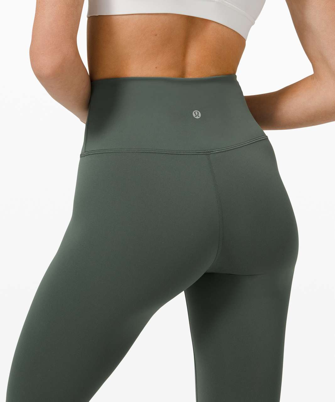 Lululemon Wunder Train High-Rise Crop 23 - Smoked Spruce - lulu