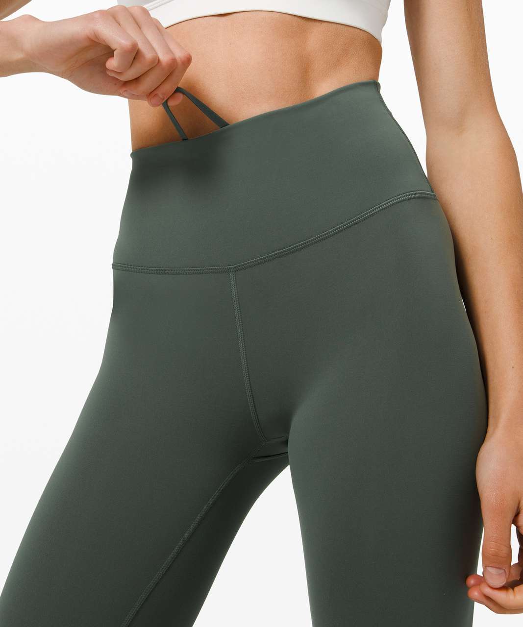 Lululemon Wunder Train High-Rise Crop 23 - Smoked Spruce - lulu