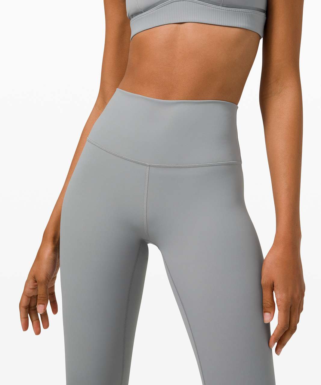 Lululemon NEW Gloss Trim Run Super High-Rise Tight Rhino Grey Size 12 -  $124 New With Tags - From Hope