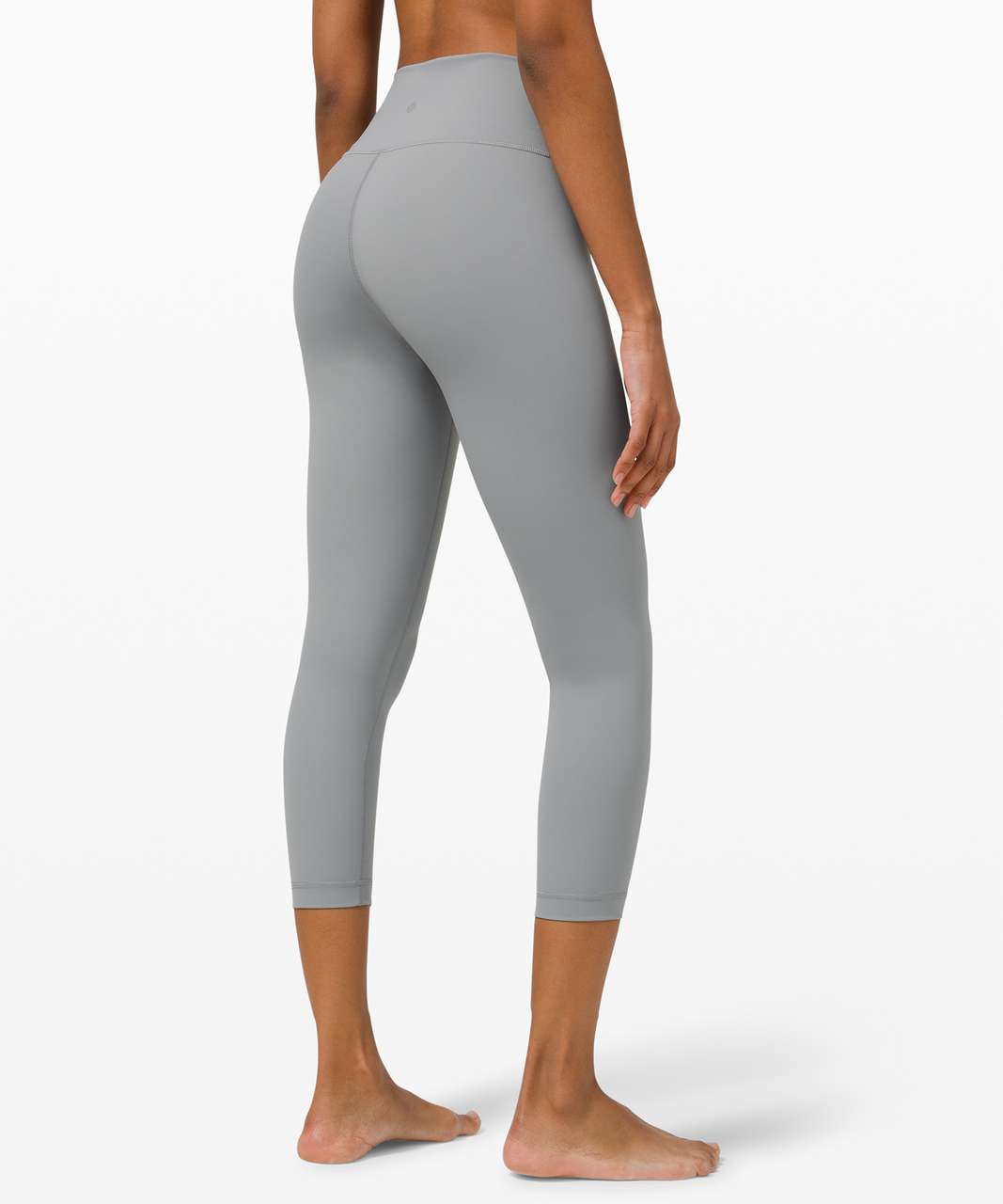 Lululemon mid rise full length heather textured gray leggings size 6 #93 