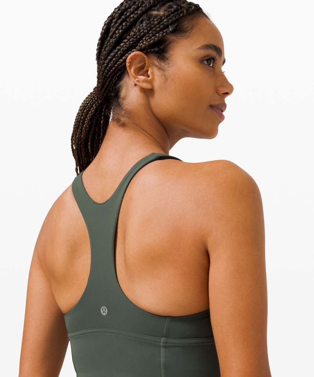 Lululemon Wunder Train Long-Line Bra *Medium Support, C/D Cups - Smoked  Spruce - lulu fanatics