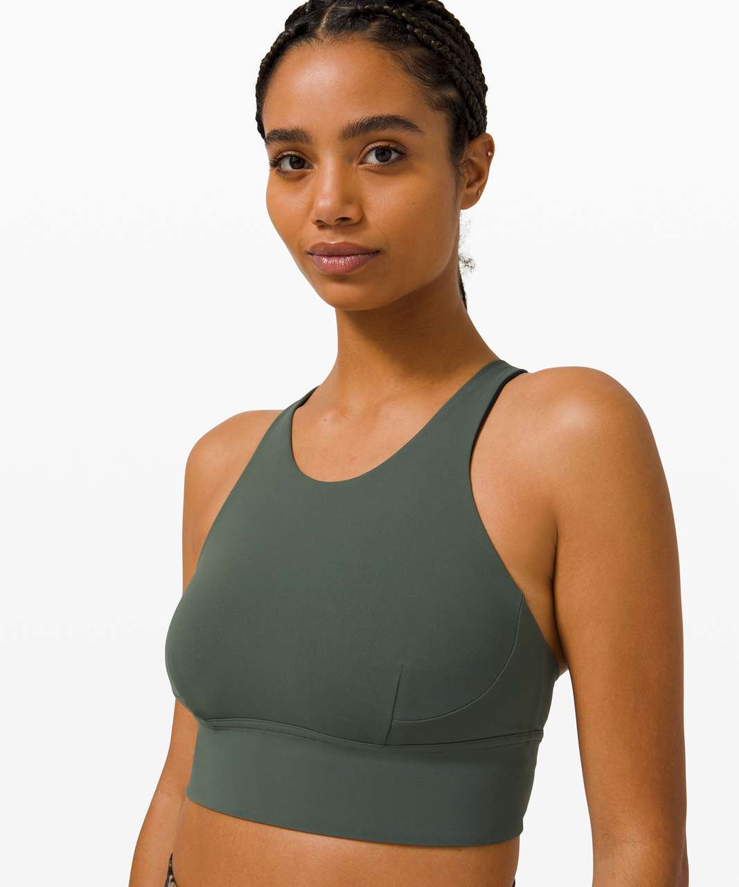 Lululemon Wunder Train Long-Line Bra *Medium Support, C/D Cups - Smoked Spruce