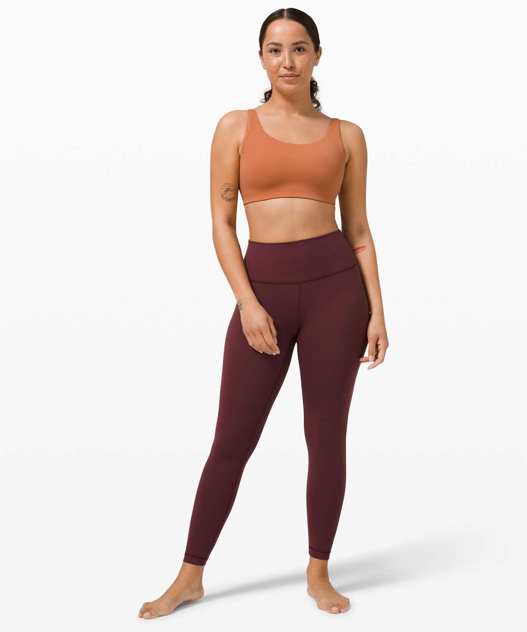 Lululemon In Alignment Straight Strap Bra *Light Support, C/D Cups - Desert  Sun - lulu fanatics