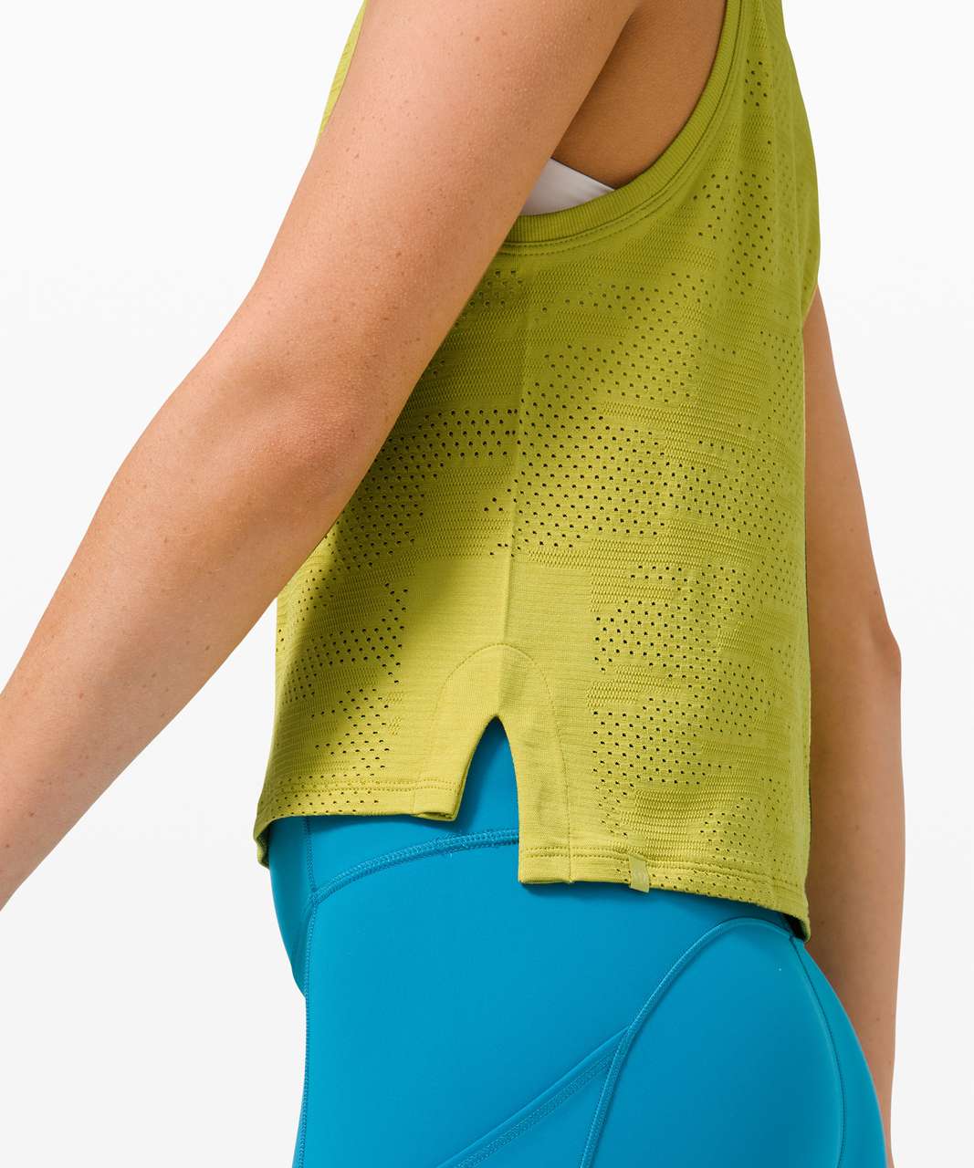 Lululemon Train to Be Tank *Camo - Dot Camo Yellow Pear / Yellow Pear