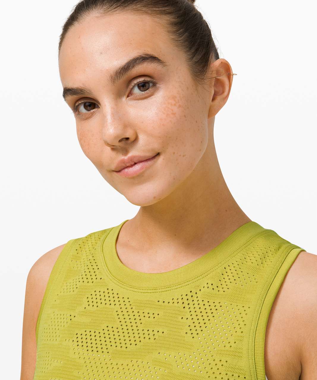 Lululemon Train to Be Tank *Camo - Dot Camo Yellow Pear / Yellow Pear