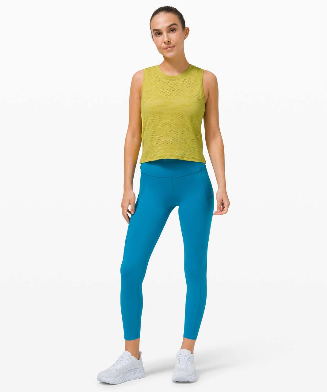 Lululemon Train to Be Tank *Camo - Dot Camo Yellow Pear / Yellow Pear