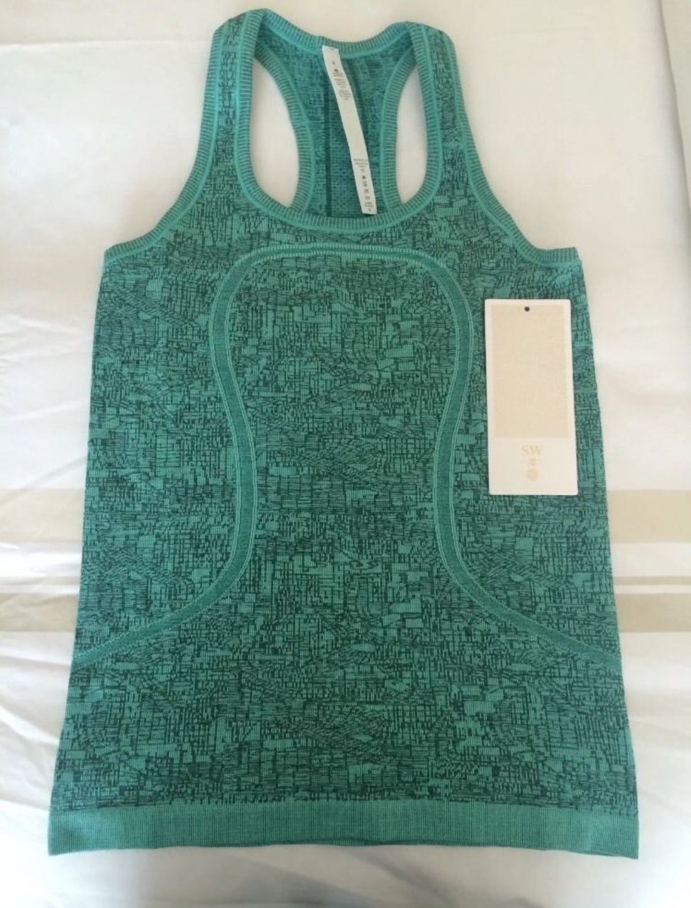 Lululemon Swiftly Racerback - 2016 Seawheeze - Heathered Bali Breeze