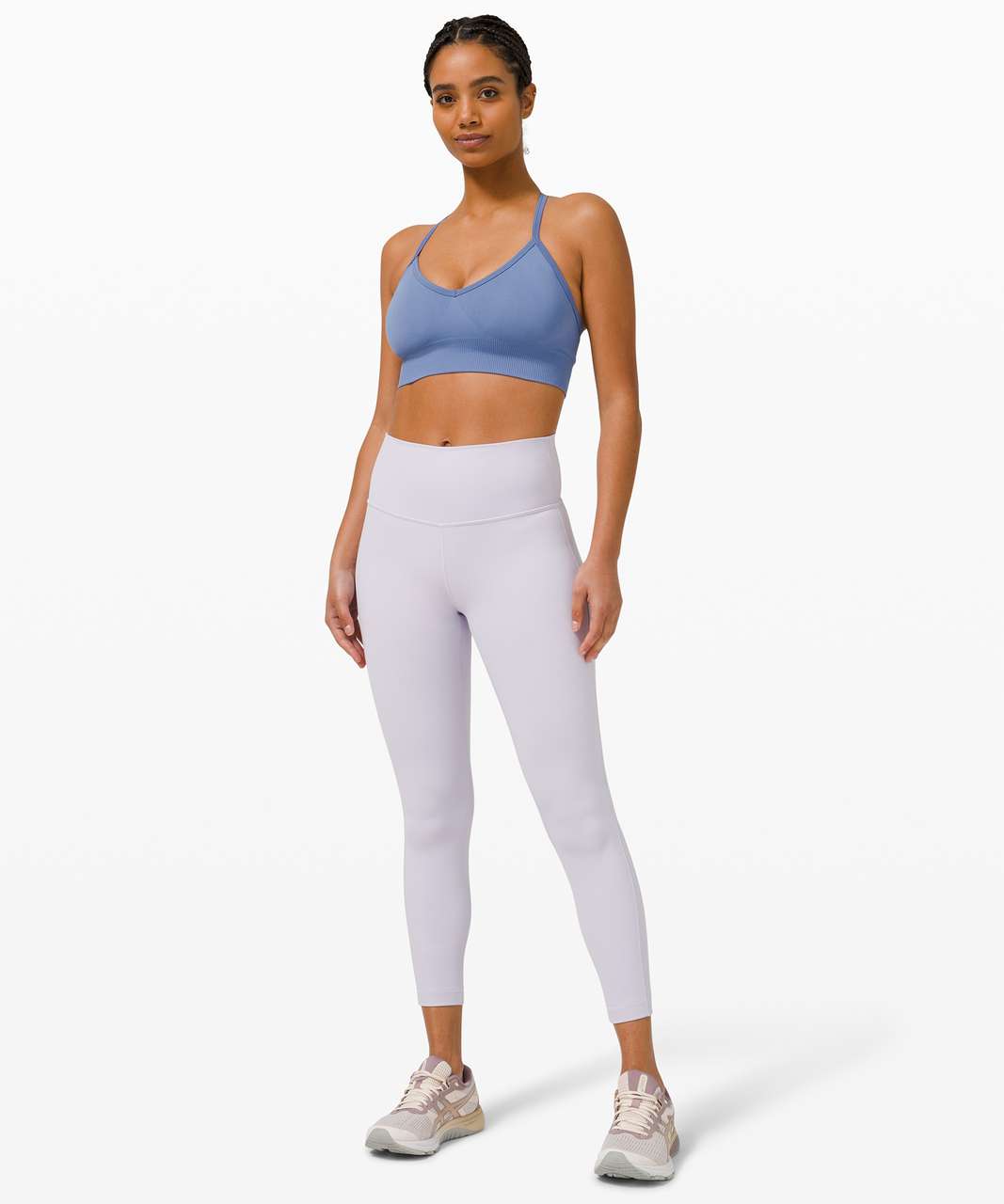 Lululemon Ebb To Street Crop 21 - Titanium - lulu fanatics