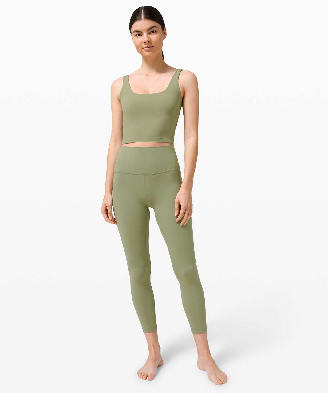 Lululemon Nulu Fold High-Rise Yoga Tight 25" - Rosemary Green