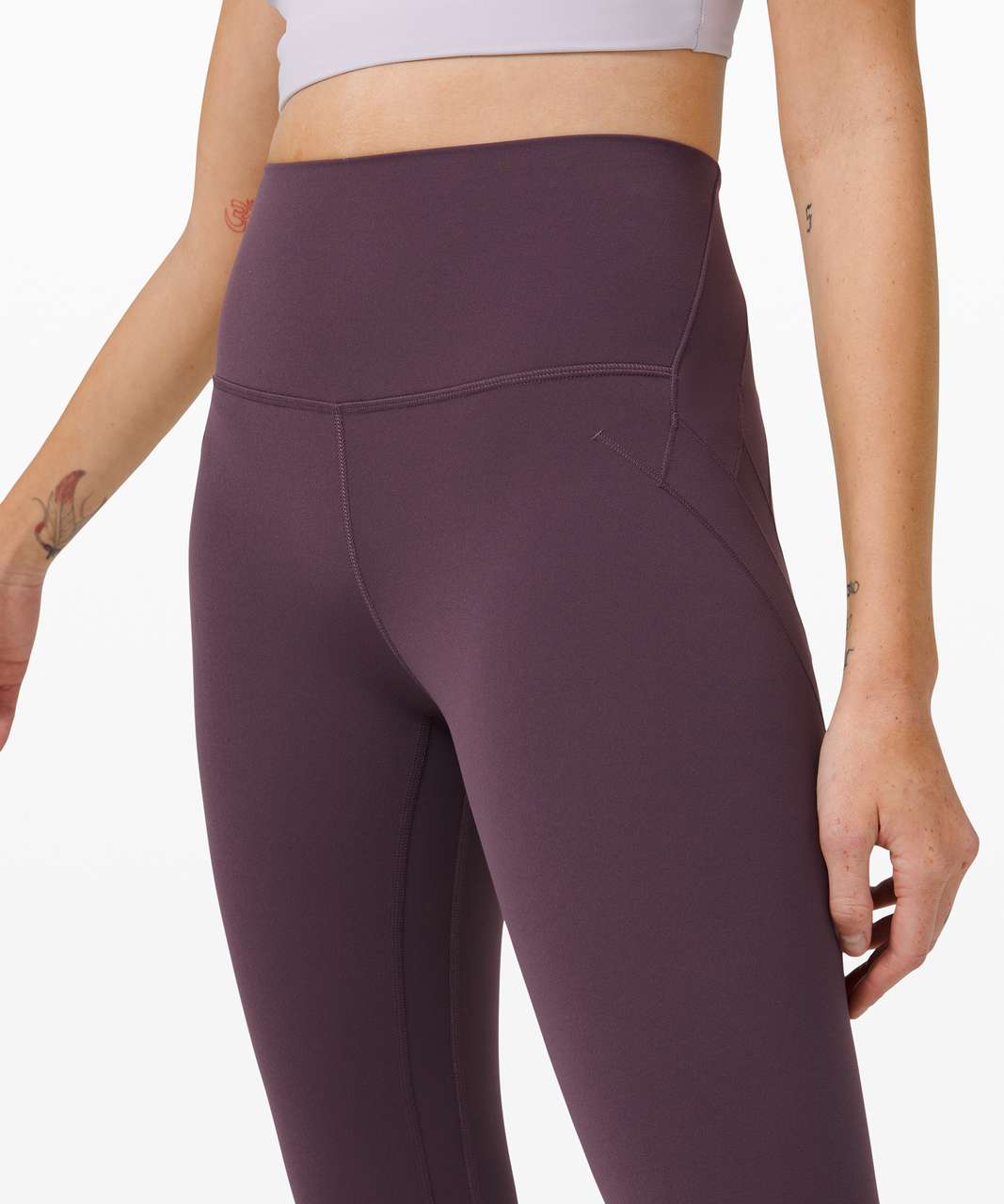 Lululemon Nulu Fold High-Rise Yoga Tight 25 - Black - lulu fanatics