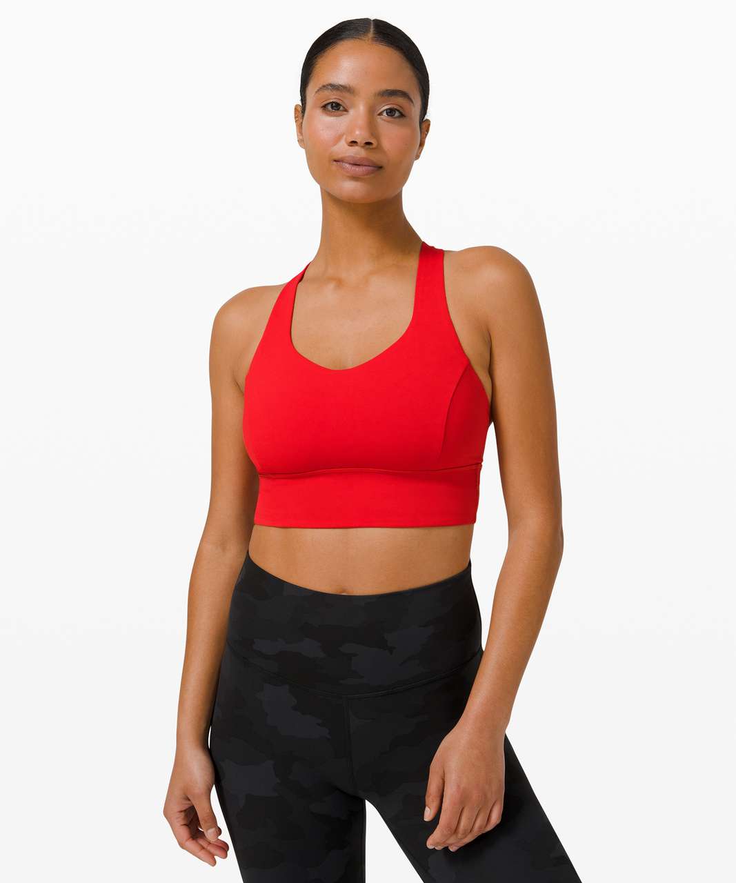 Lululemon Free To Be Serene Bra Long Line *Light Support, C/D Cup - Dark  Red - lulu fanatics