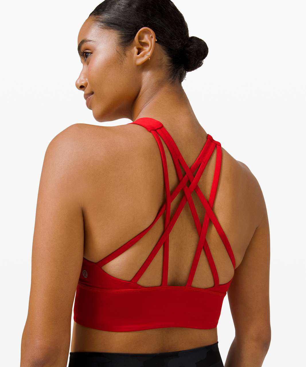 red lululemon sports bra