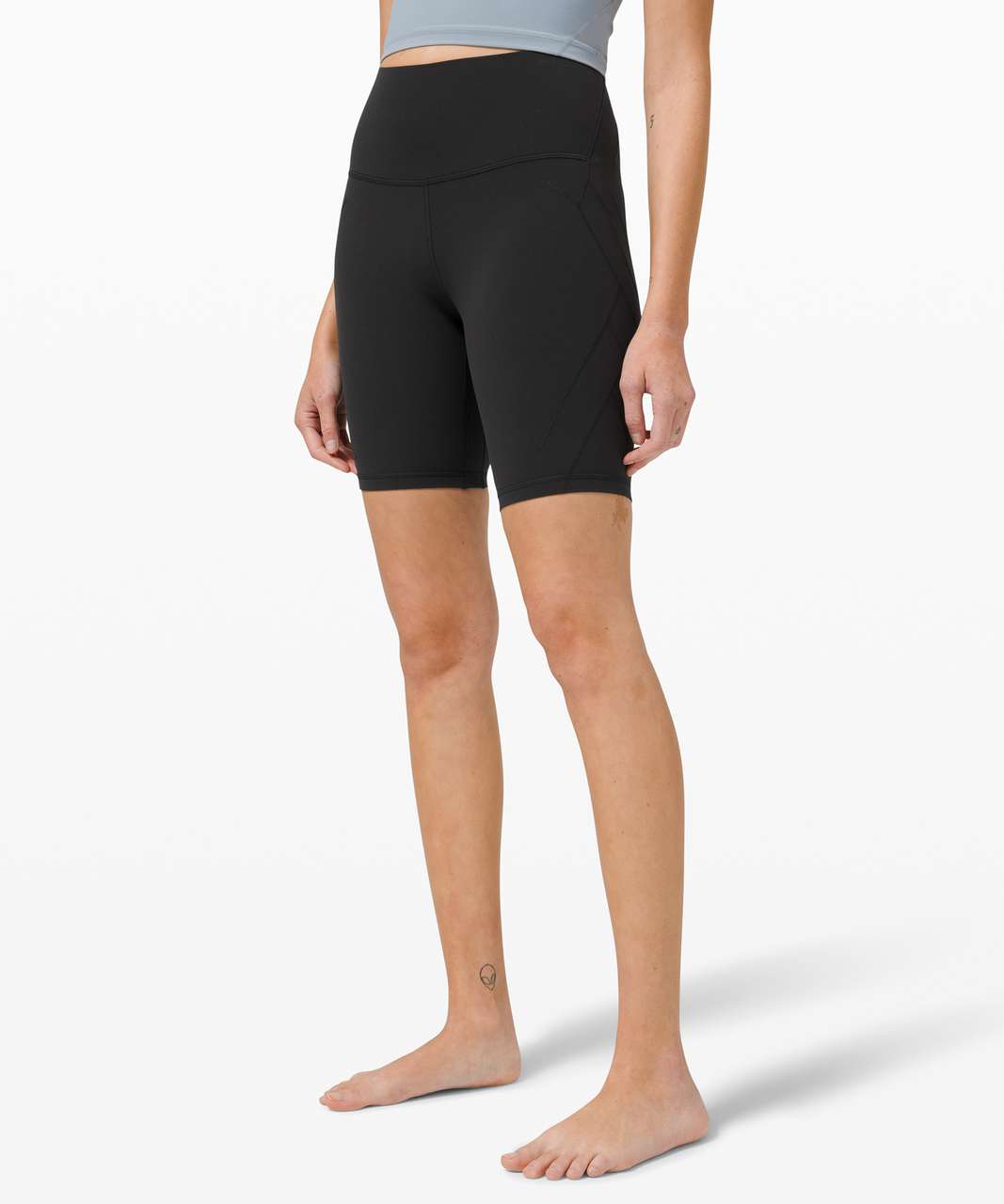 Lululemon Nulu Fold High-Rise Yoga Short 8" - Black