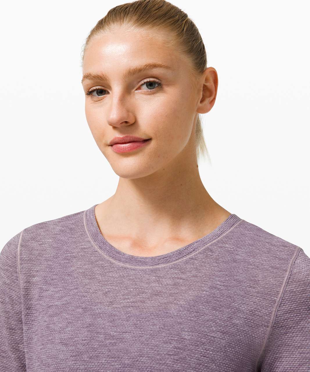 Lululemon Long Distance Short Sleeve - Heathered Grape Thistle