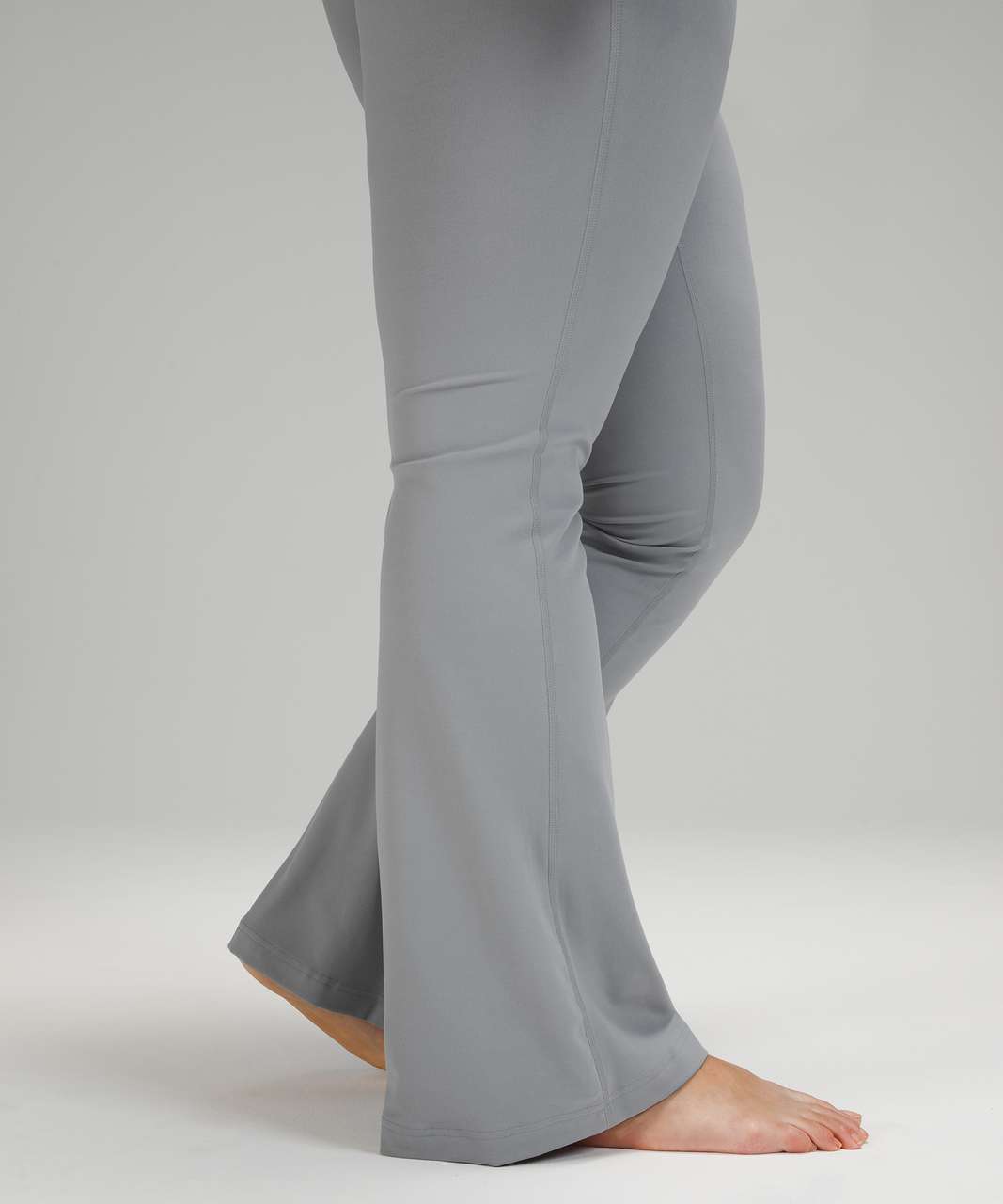 Shop Lululemon Groove Pant Flare Super High-rise *nulu In Grey