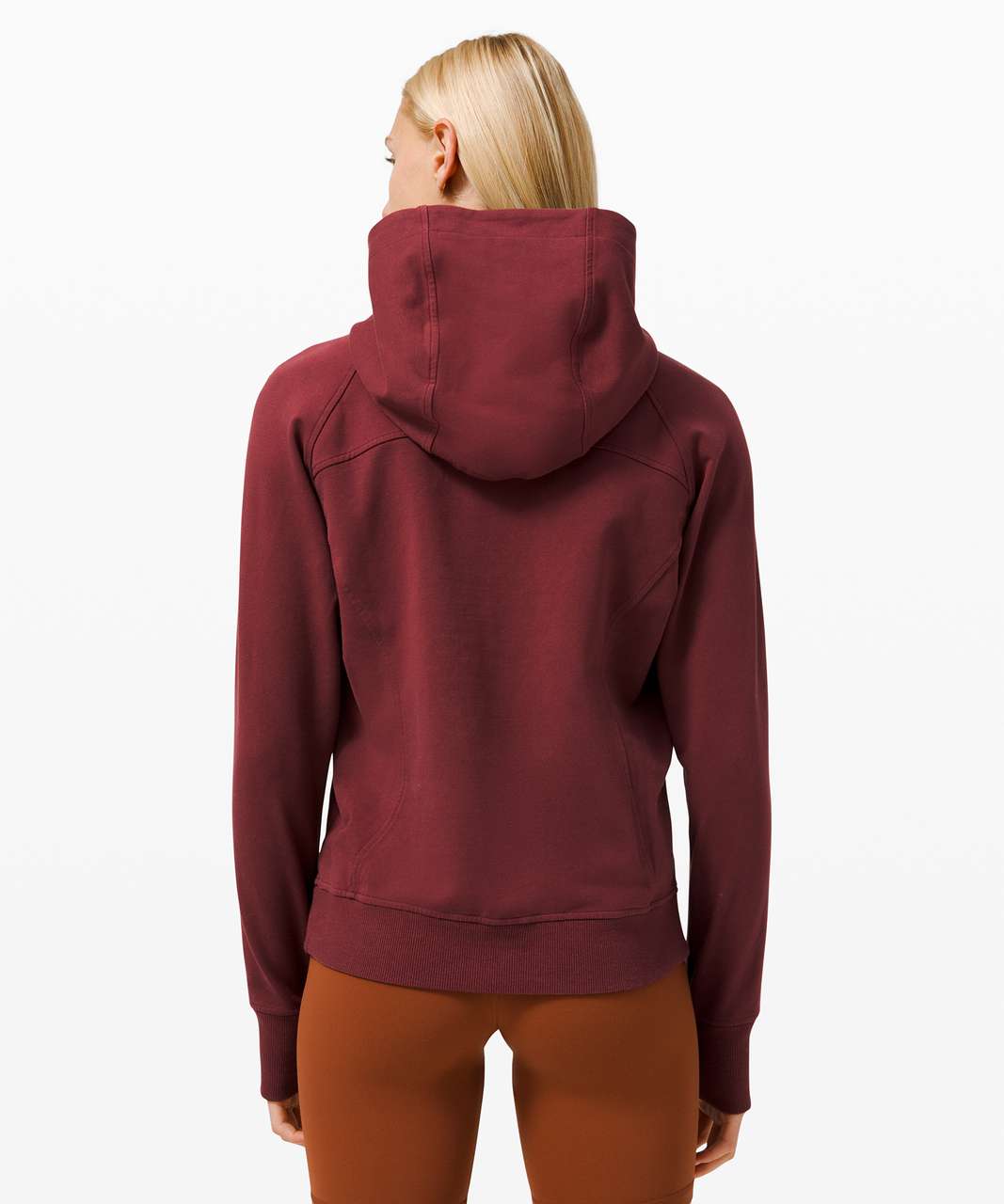 Lululemon Scuba Full-zip Hoodie In Red Merlot