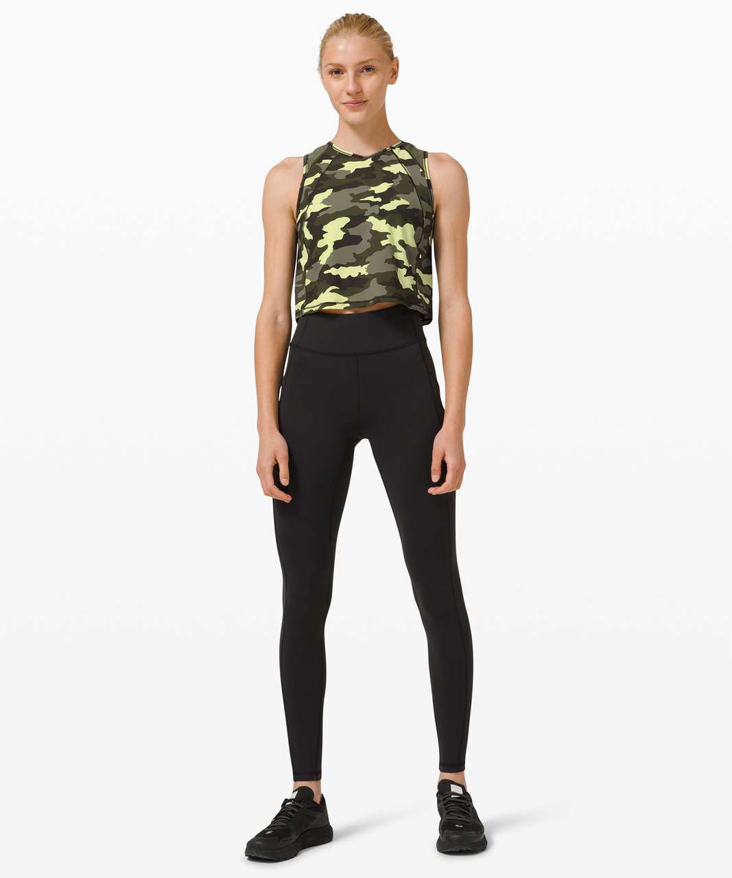 Lululemon Sculpt Tank *Cropped - Heritage 365 Camo Crispin Green Multi / Medium Olive