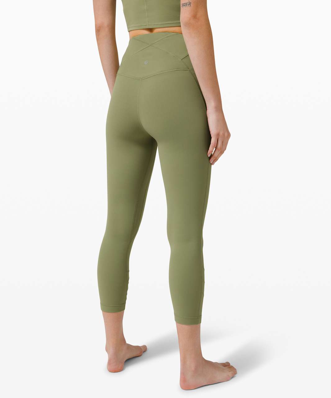 Lululemon Nulu Fold Yoga High-Rise Crop 23 - Rosemary Green