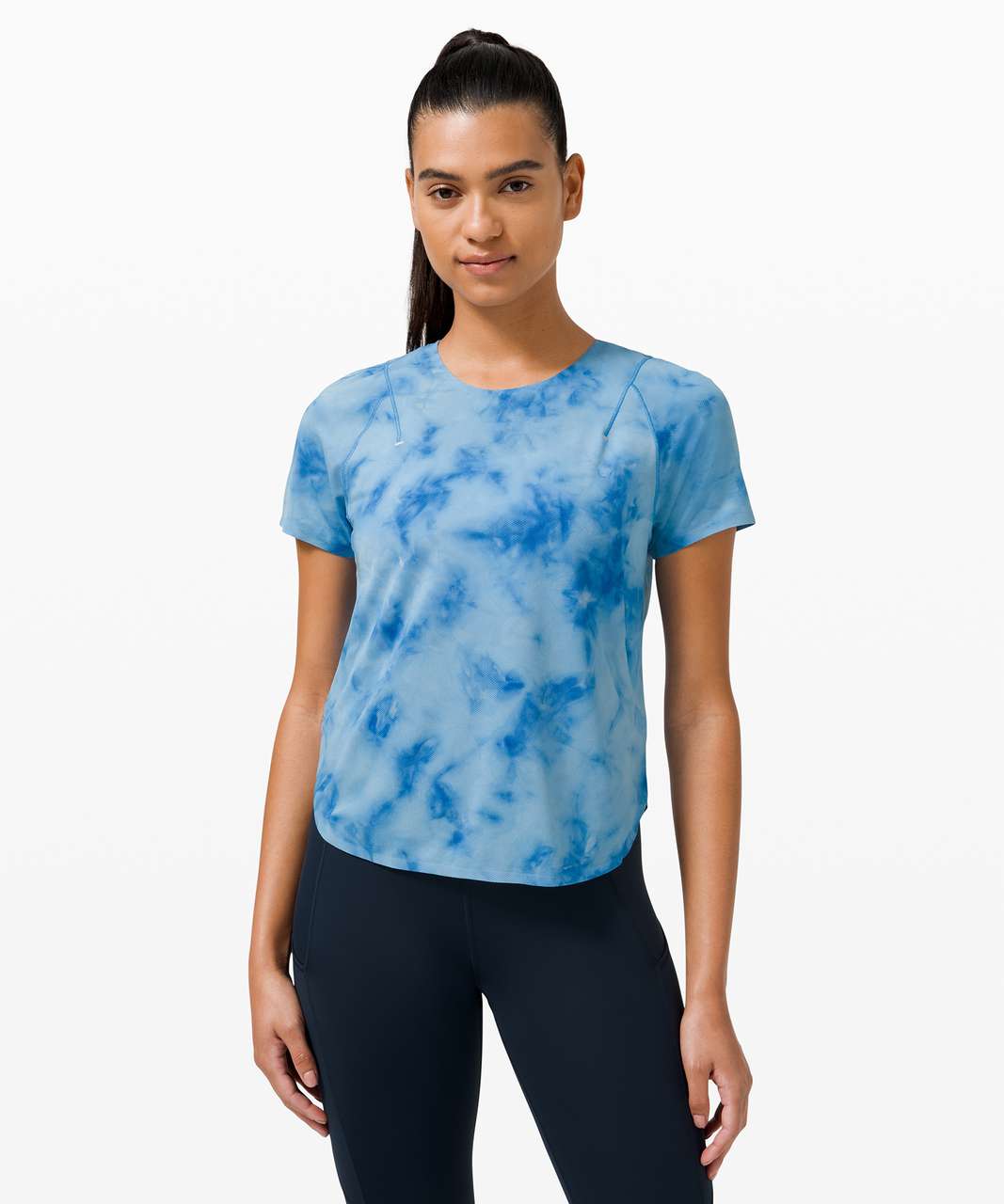 Lululemon Lightweight Run Kit Short Sleeve - Tidal Dye Vapor