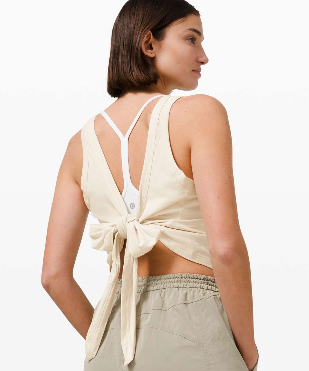 Lululemon Its A Tie Tank - White Opal