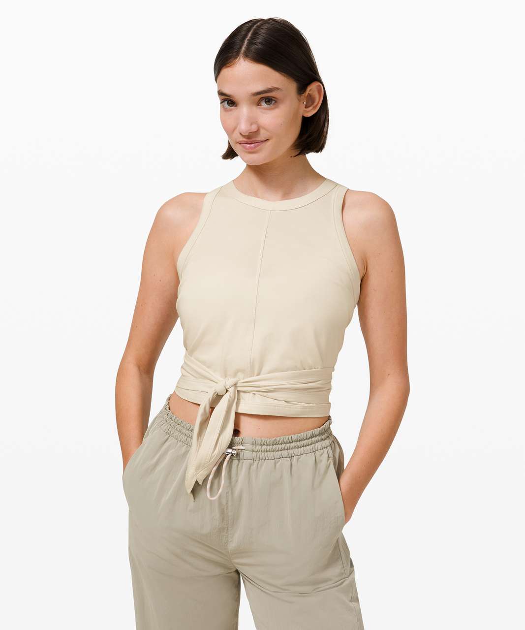 Lululemon Its A Tie Tank - White Opal - lulu fanatics