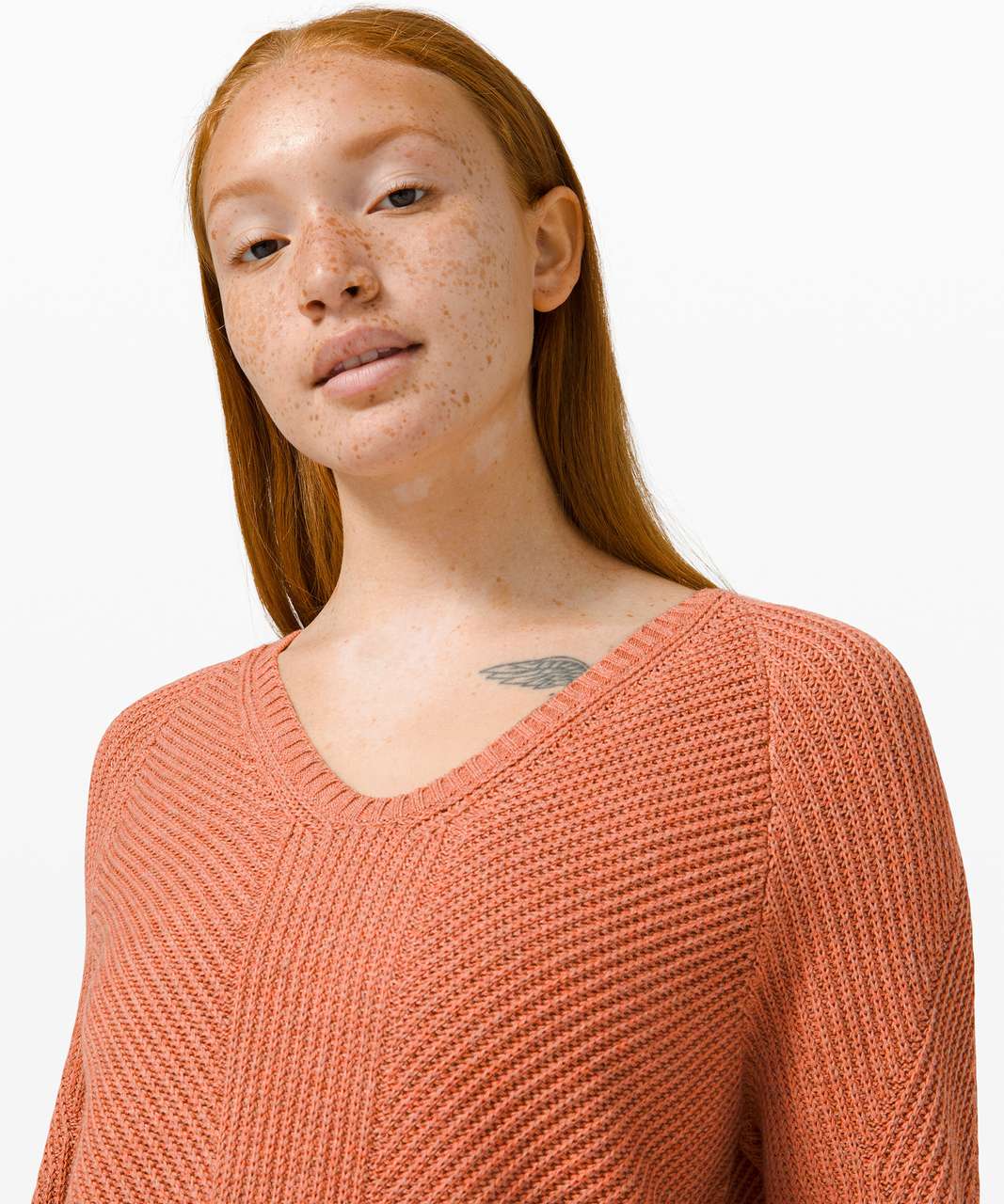 Lululemon Knit Blend Textured Pulllover - Heathered Desert Sun