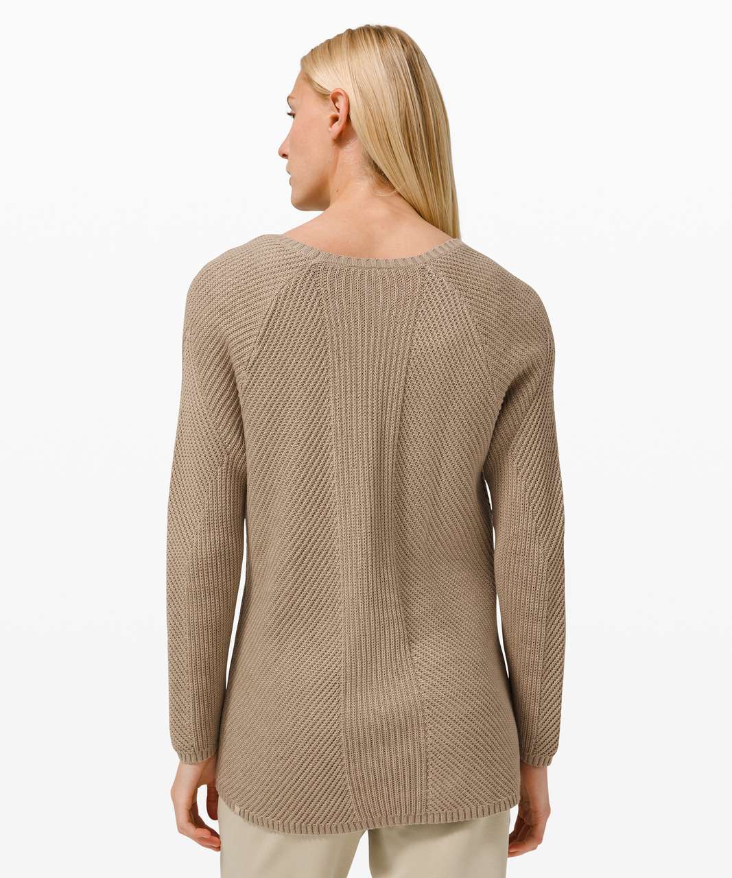 lululemon athletica, Sweaters, Lululemon Knit Blend Textured Pulllover  Heathered Desert Sun Size 6