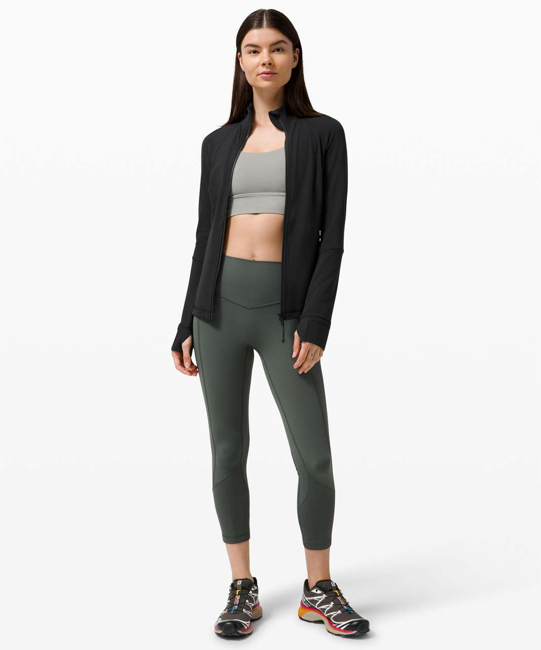 Lululemon Nulu Fold Zip Jacket - Black - lulu fanatics