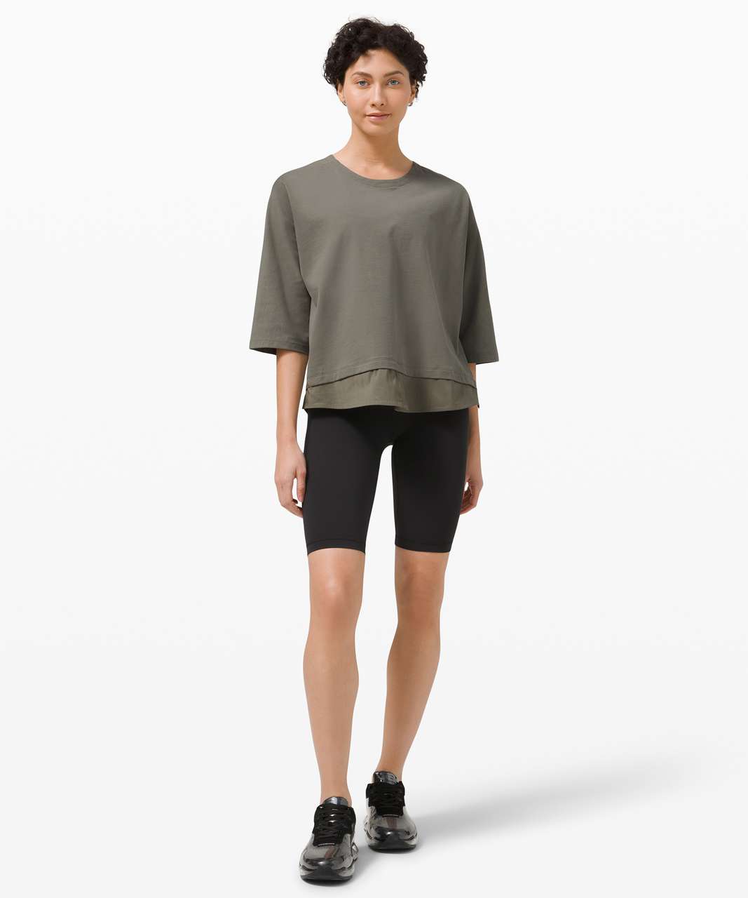 Lululemon Live to Layer Shirt - Grey Sage