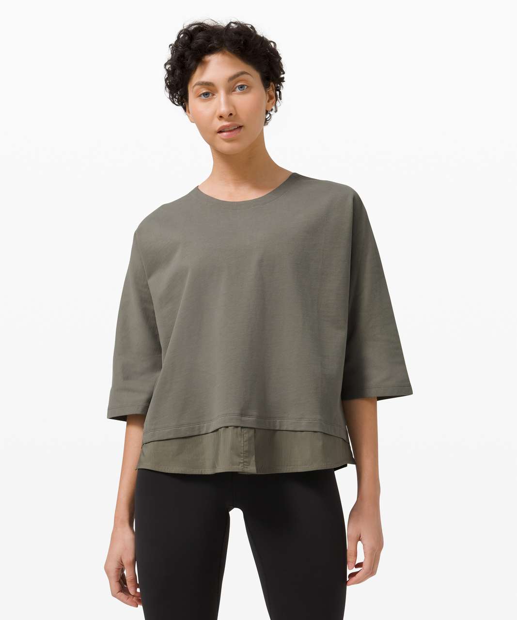 Lululemon Live to Layer Shirt - Grey Sage